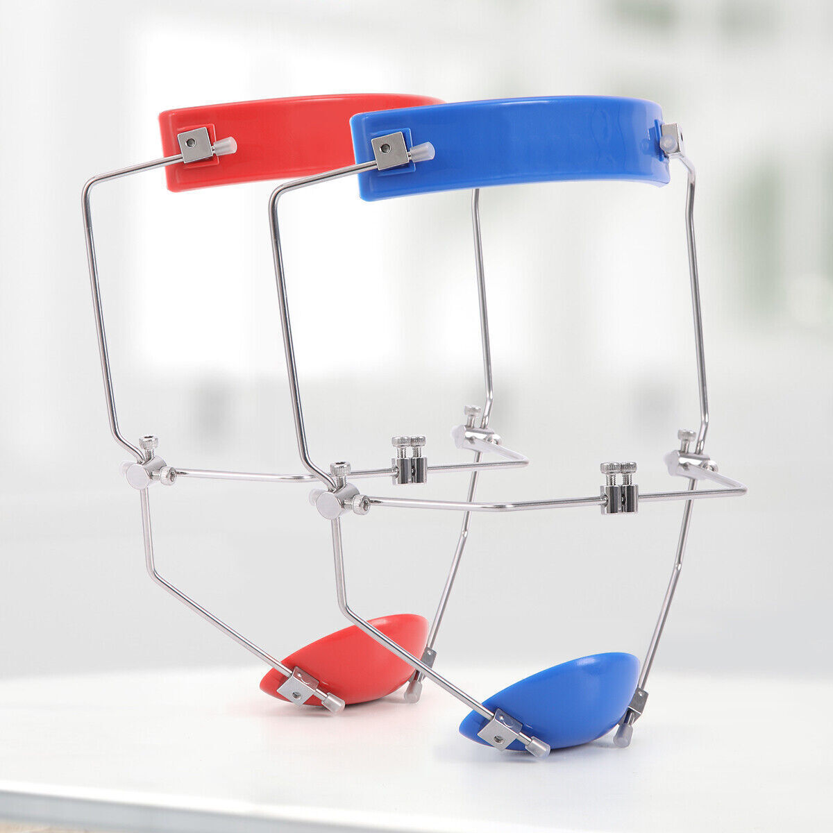 2X Dental OrthoFace Forward Pull Single Bars Blue/Red Color Adjustable Universal