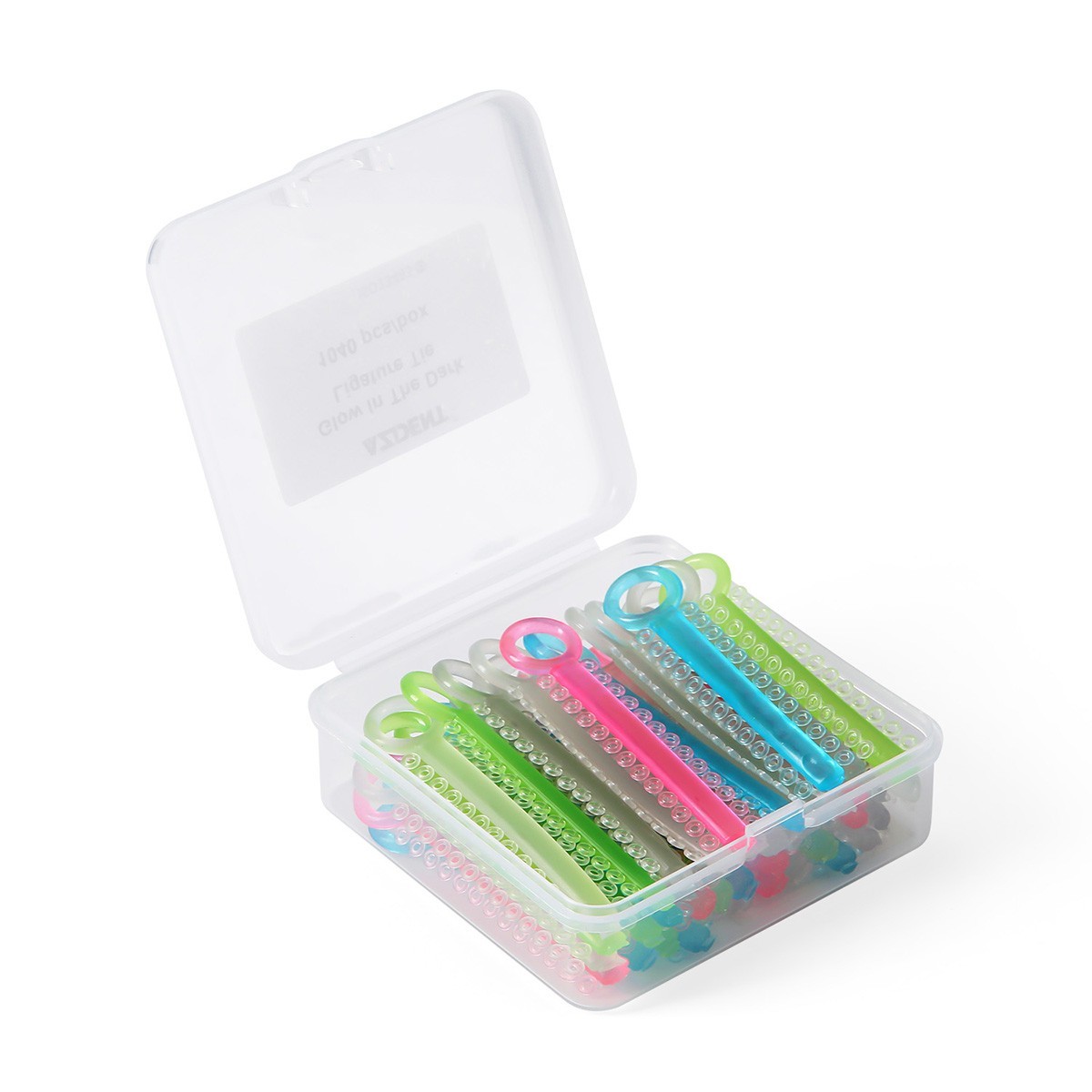 1040pcs/box Dental Orthodontic Ligature Ties Elastic Rubber Bands Dark Light Mix
