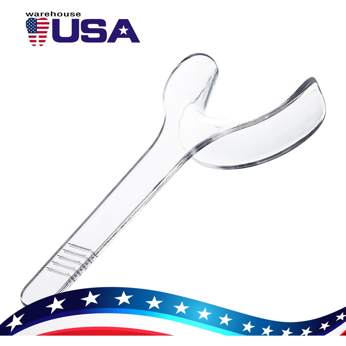 10pcs/packs Dental Autoclavable Lip Cheek Retractor T-shape Mouth Opener Clear