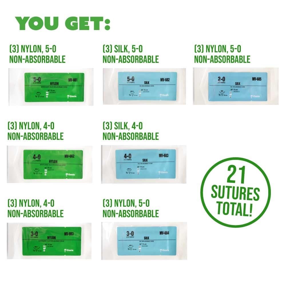 Variety Suture Complete Kit for Training & Practice (31 Pieces)