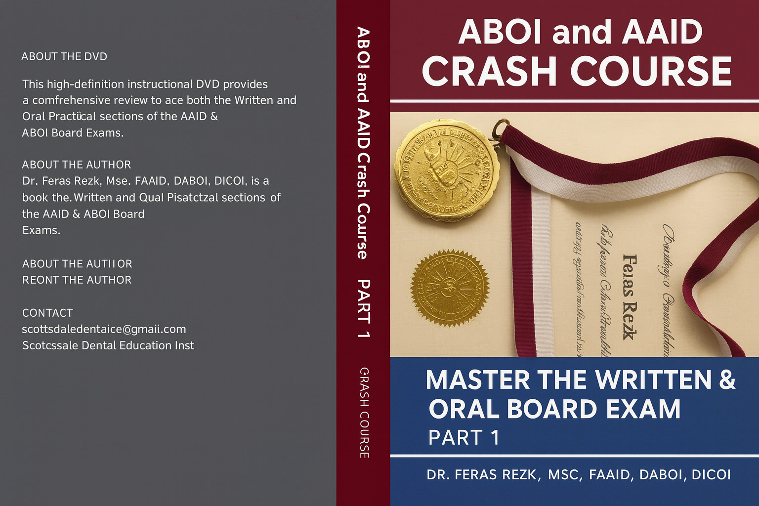 Dental DVD ABOI and AAID EXAM preparation video lecture PART 1 and 2