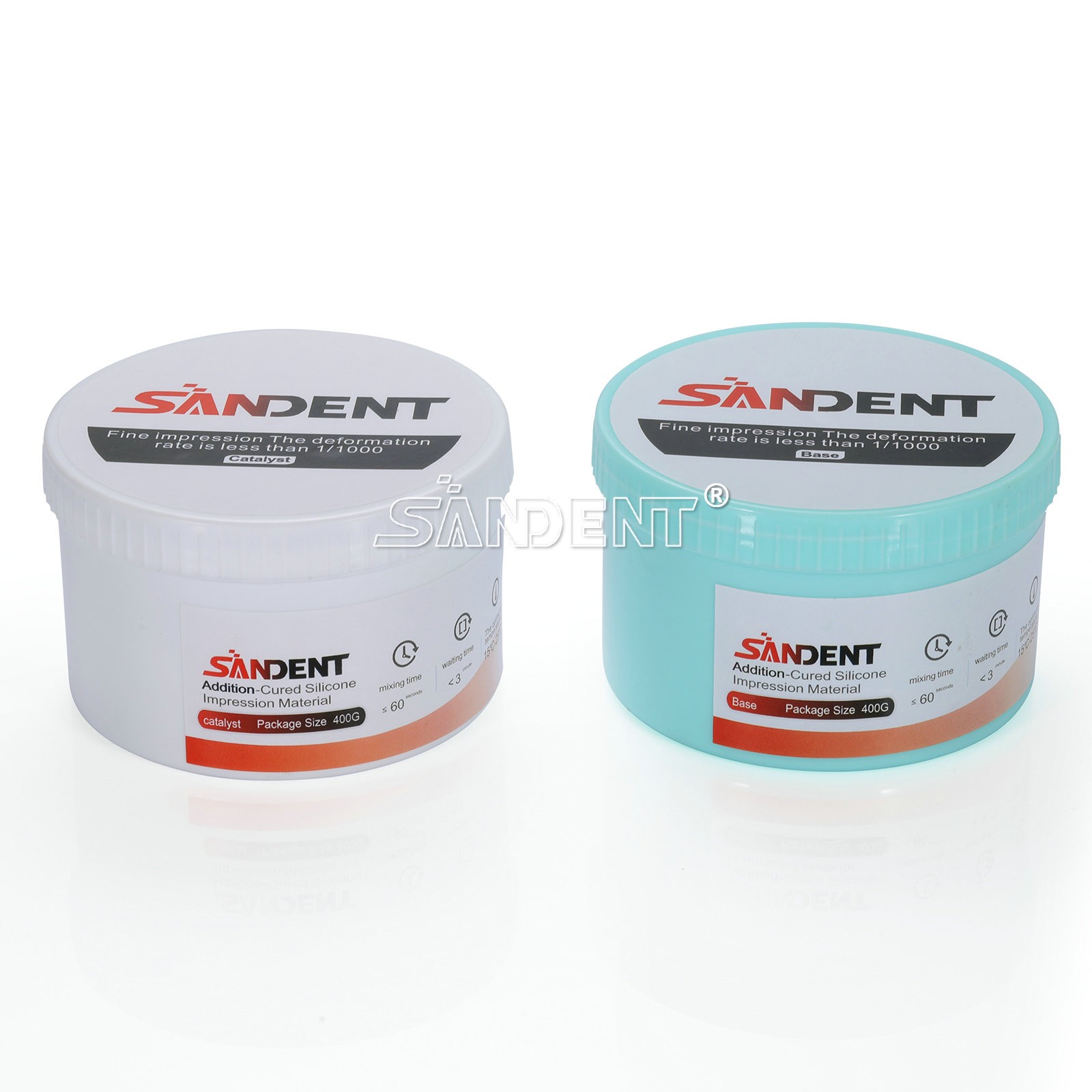 Dental Putty Fast Set PVS VPS Impression Material Base 2 x 400 ml