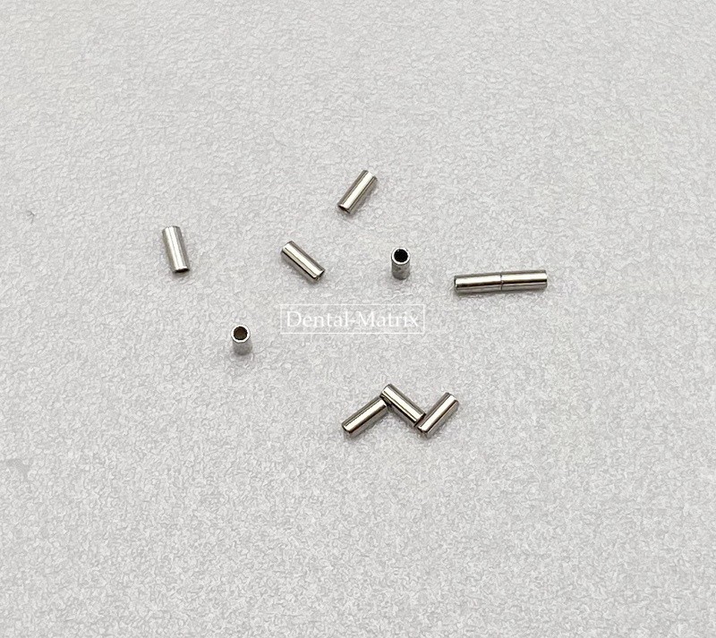 USA 100pcs Dental Orthodontic Crimpable Hook Stop Mini Stops Tube S/L 0.5/0.8mm