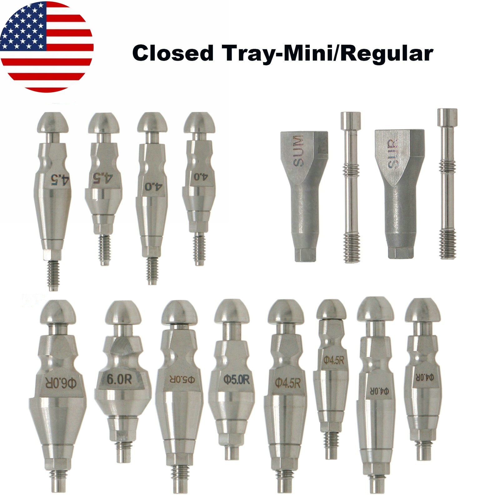 Dental Lab Analog Transfer Impression Coping Open Closed Tray Fit Hiossen Osstem