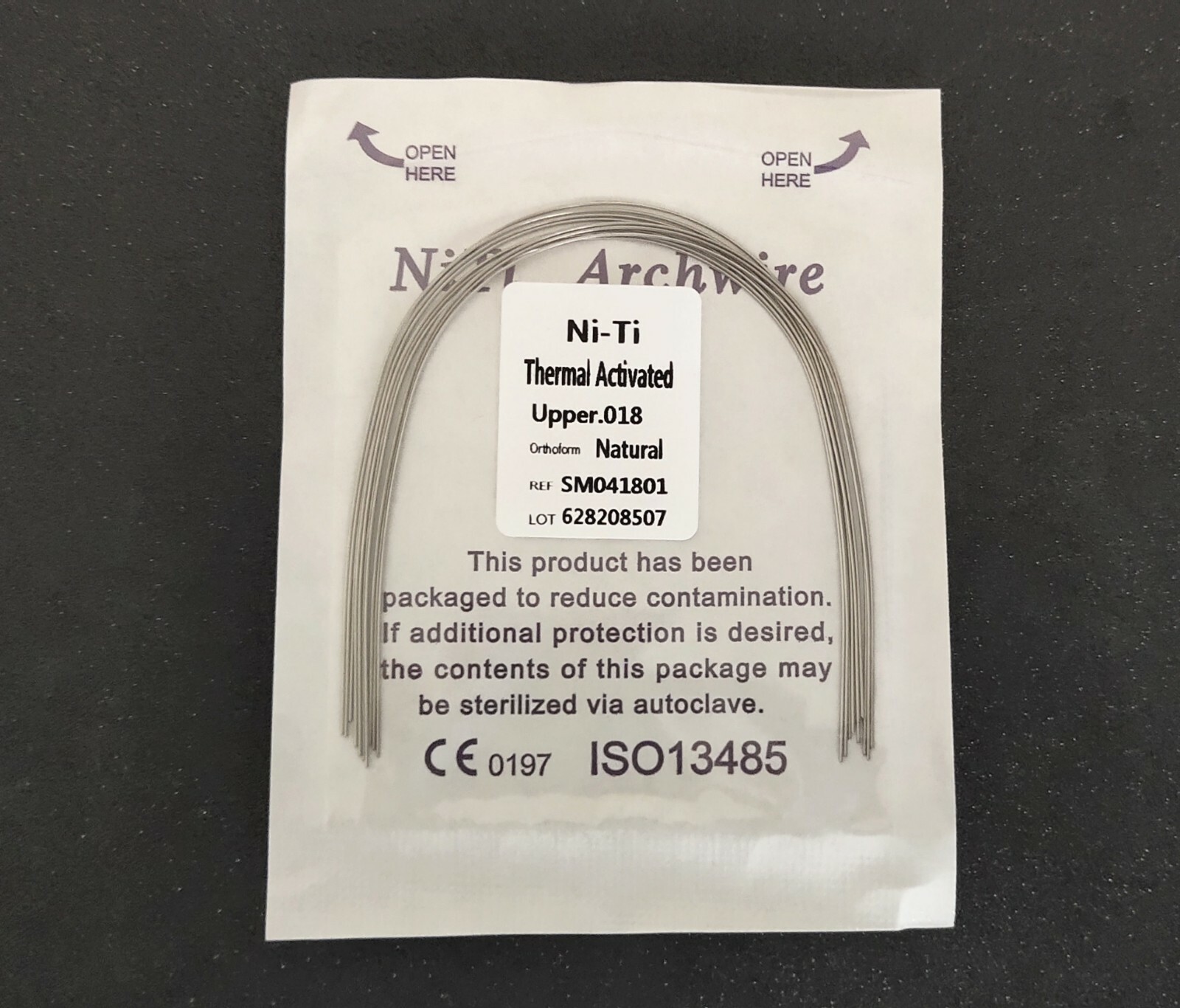 200Packs Dental Thermal Activated Niti Round Arch Wires Nature Form 10pcs/pack