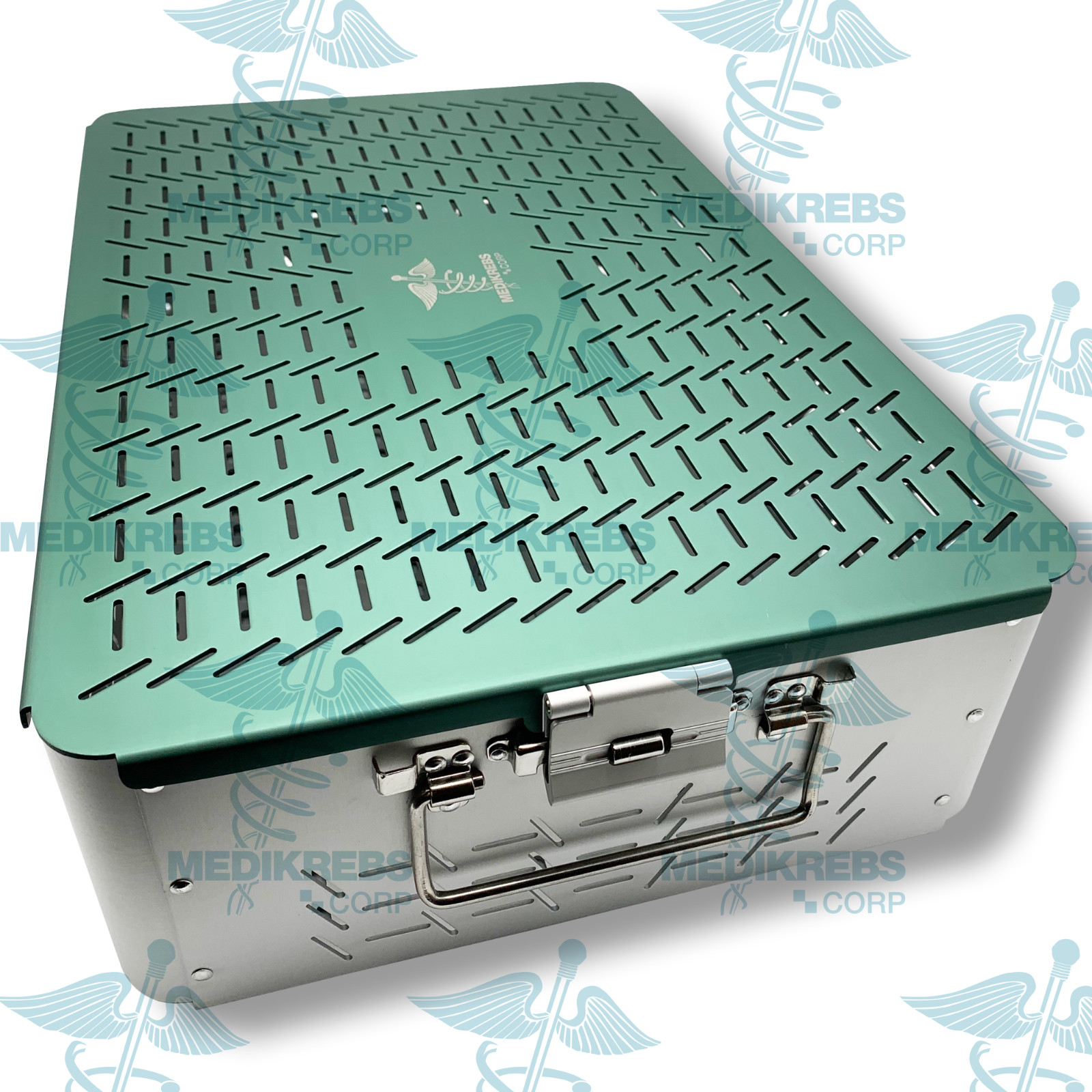 Aluminum Sterilization Tray Case 18″x12″x5″ (45 x 30 x 12 cm) Surgical