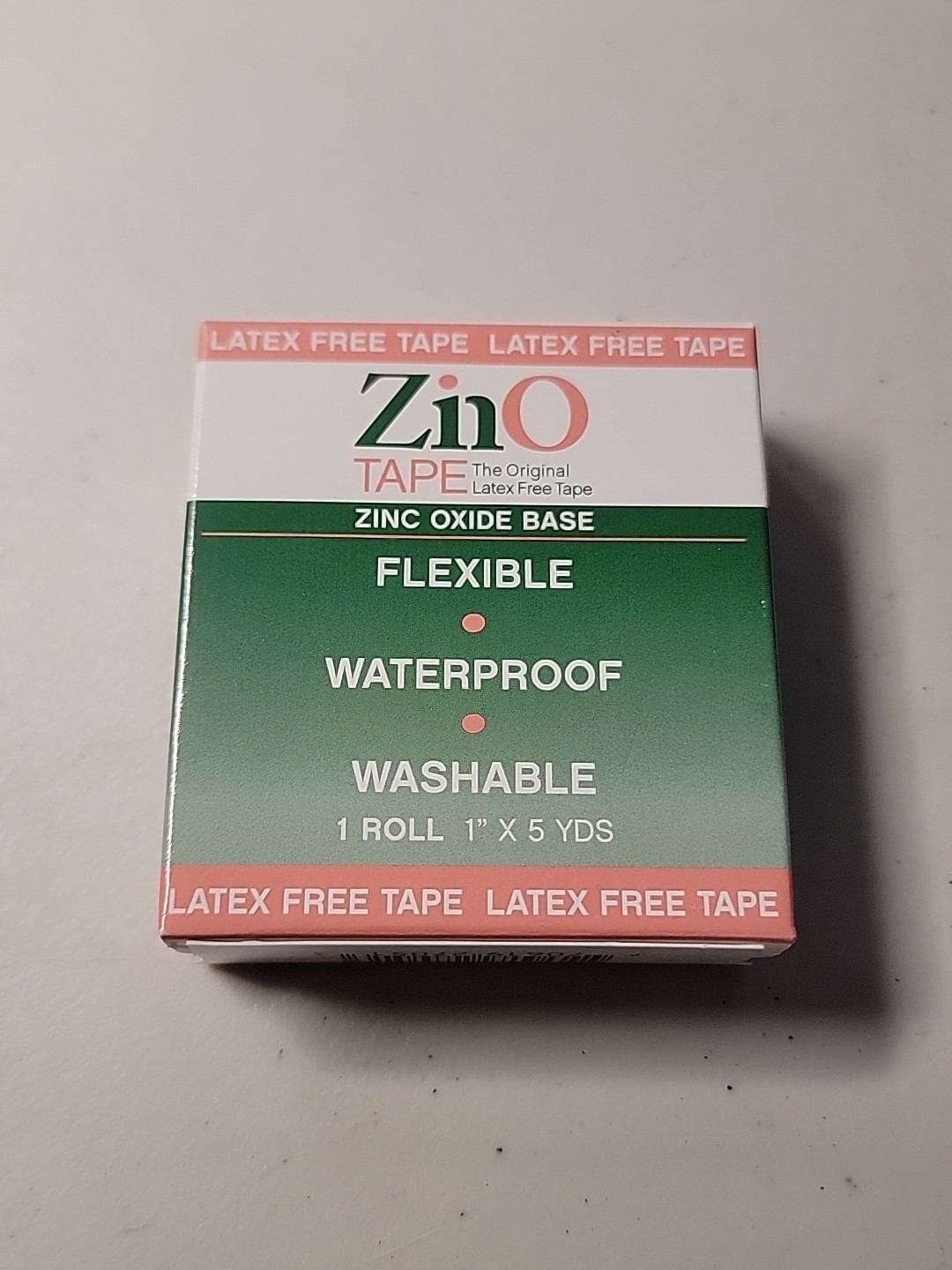 ZinO Zinc Oxide Tape ‘1″ x 5 yds, 1 Count” NEW