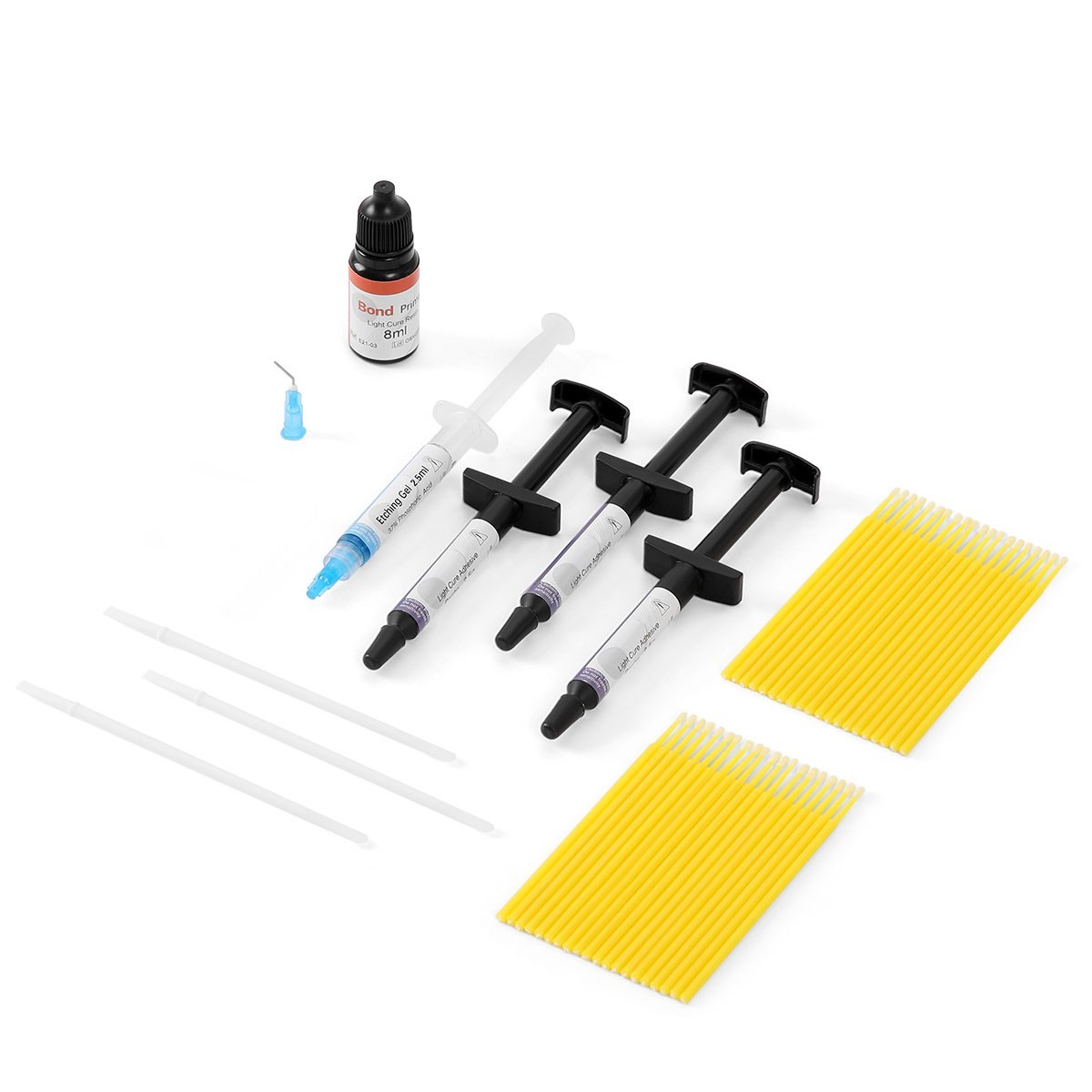 Dental Bracket Braces Glue Ortho Bonding Agents Light Cure Resin Adhesive Kit
