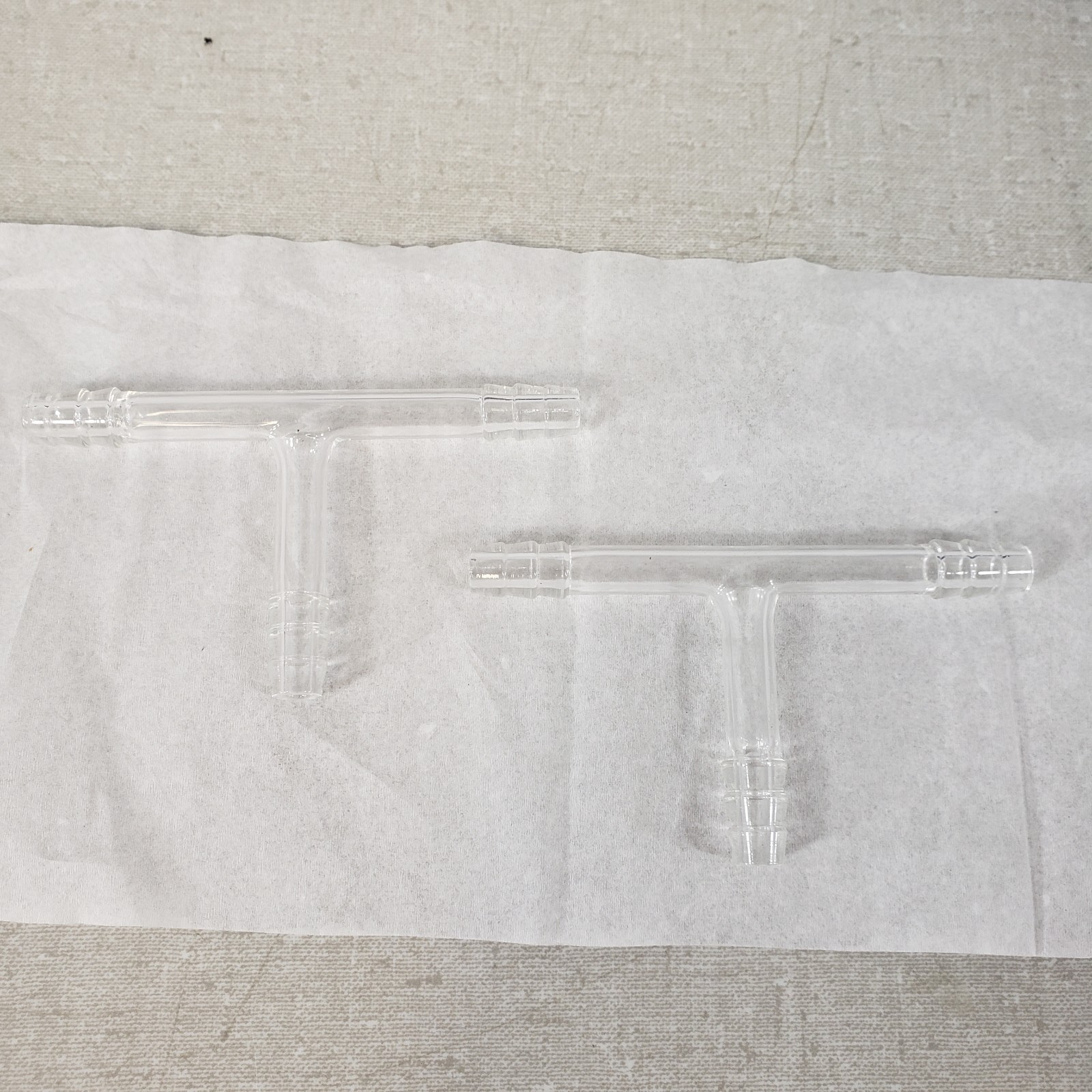 UNBRANDED Borosilicate Glass, 2 3mm Y-Shapes and 2 4mm T-Shapes