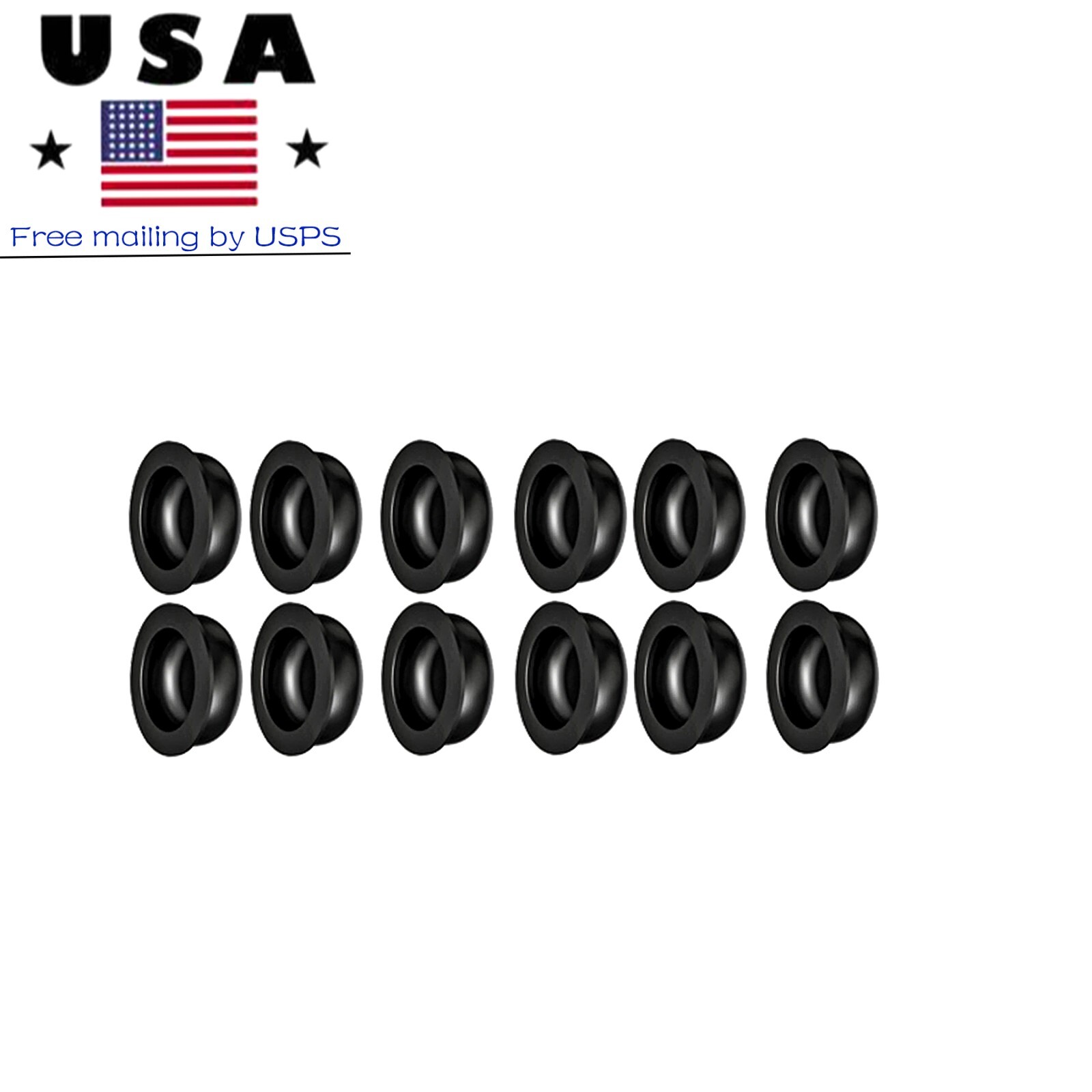 US Dental Locator Processing Retention Cap Replacement Insert Male Cap Black Set