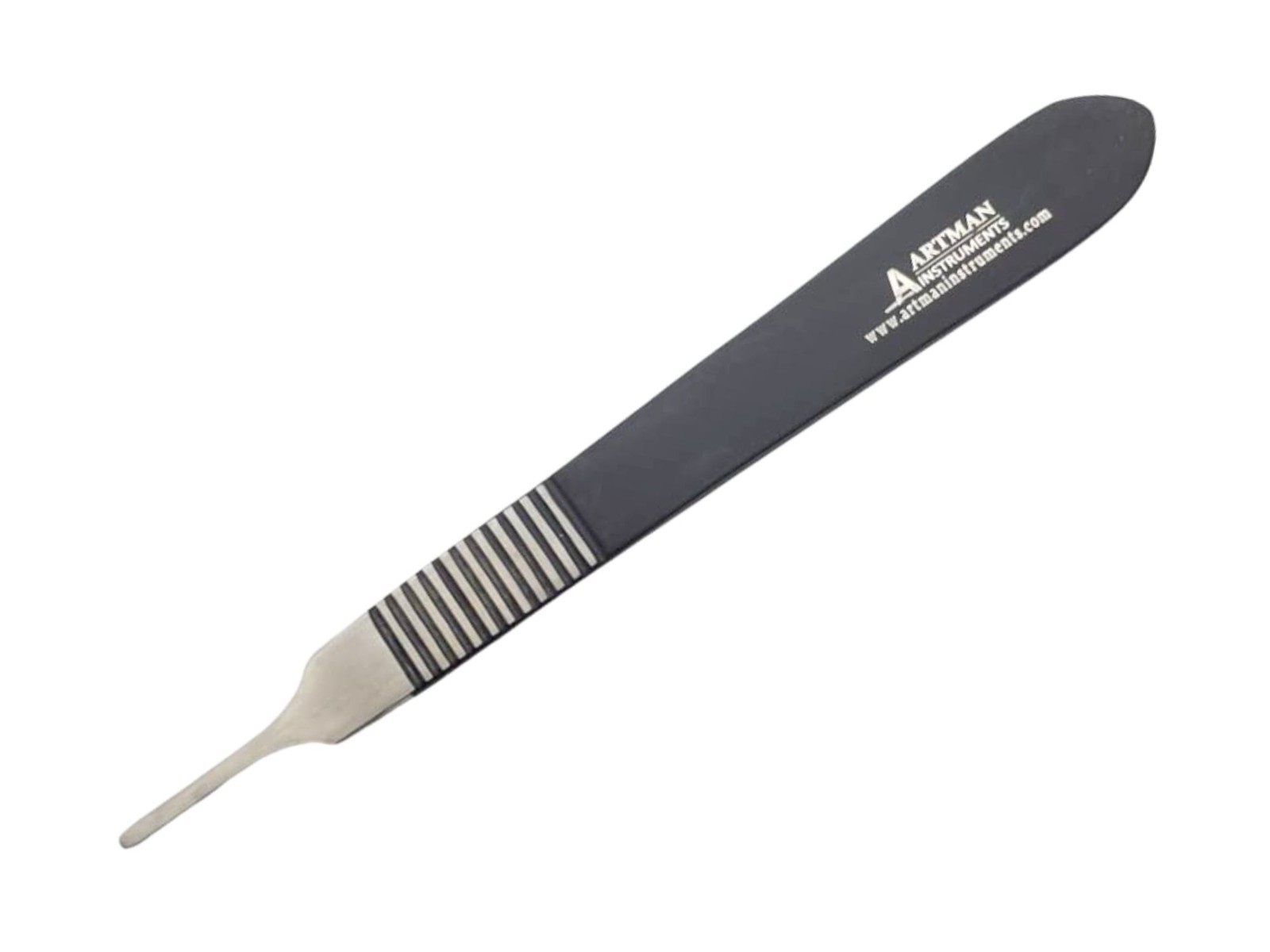 Artman Instruments Surgical Scalpel Handle #3 with Inches Scale Black Handle