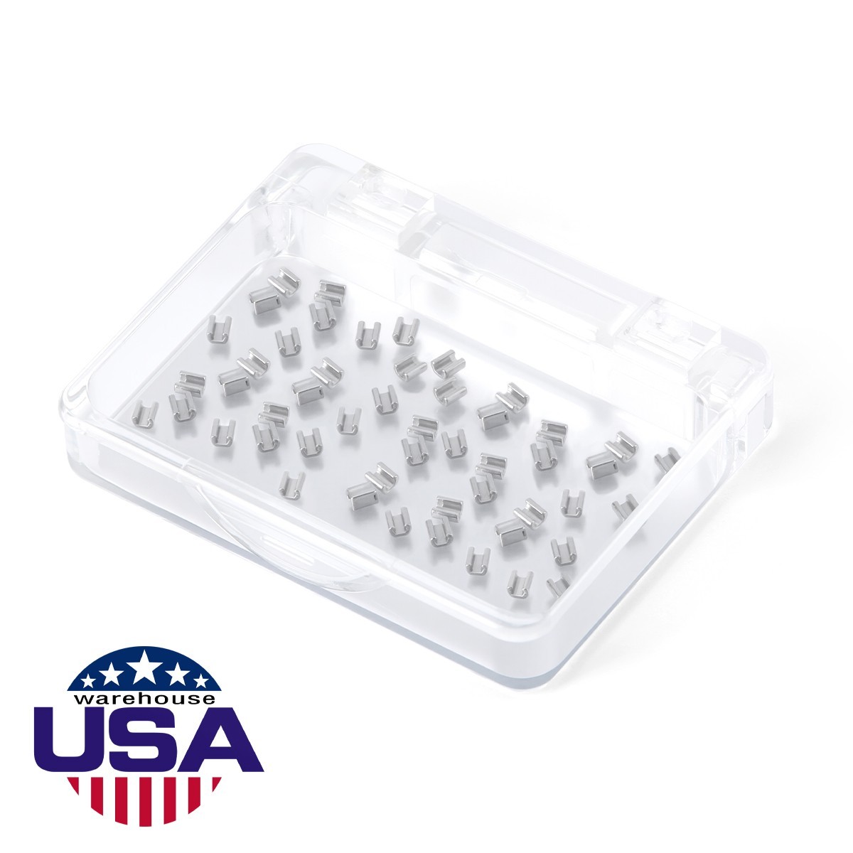 AZDENT 50pcs/Box Dental Orthodontic Universal Crimpable Mini Stops Stainless