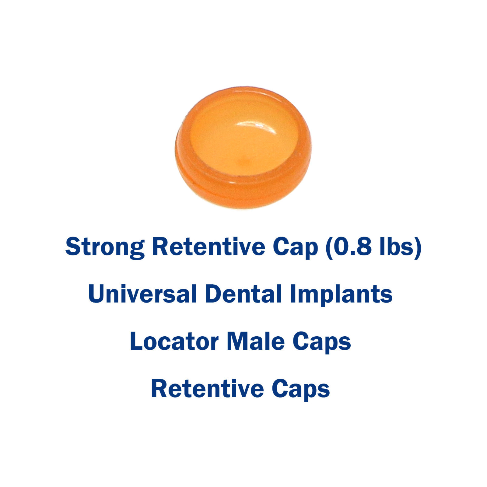 Dental Strong Retentive Overdenture Caps Metal Housing 2.4lbs Abutments Locato r