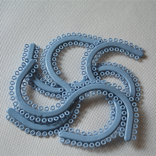 700 Pcs Dental Orthodontic Separtors Separate Tie Blue Molded Spacers S type