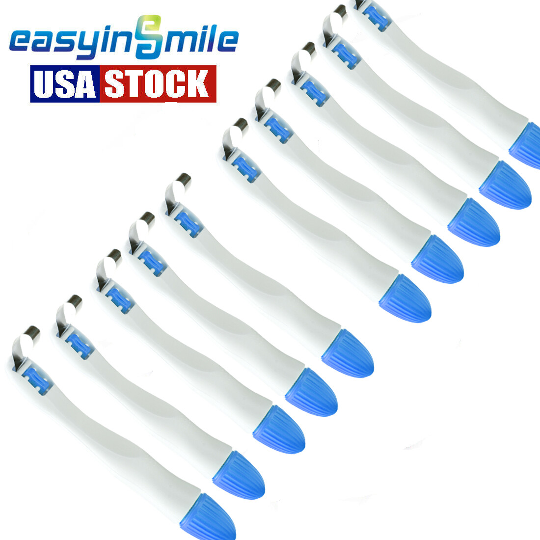 10pcs/box EASYINSMILE Dental Pro Matrix Bands Pre Formed 6MM Standard Adjustable