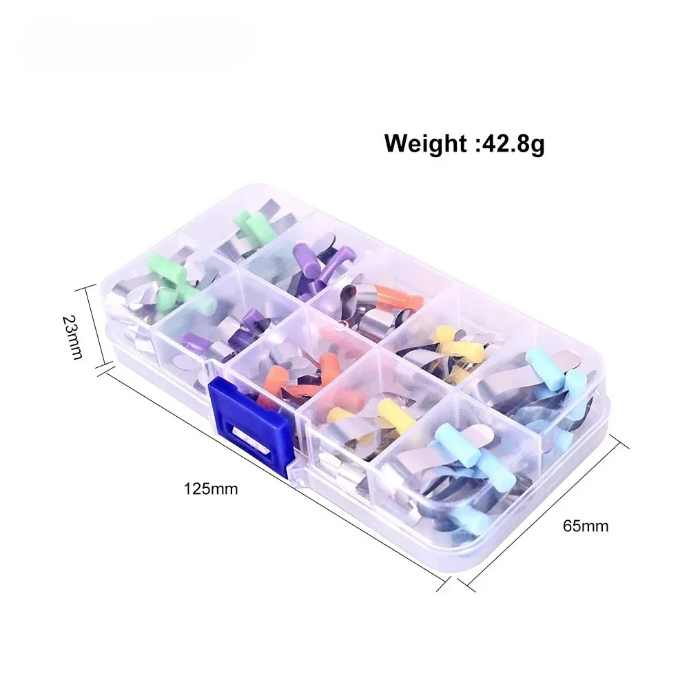 50Pcs/Box Dental Auto-matrix Forming Sheet Retainerless Sectional Matrices Bands