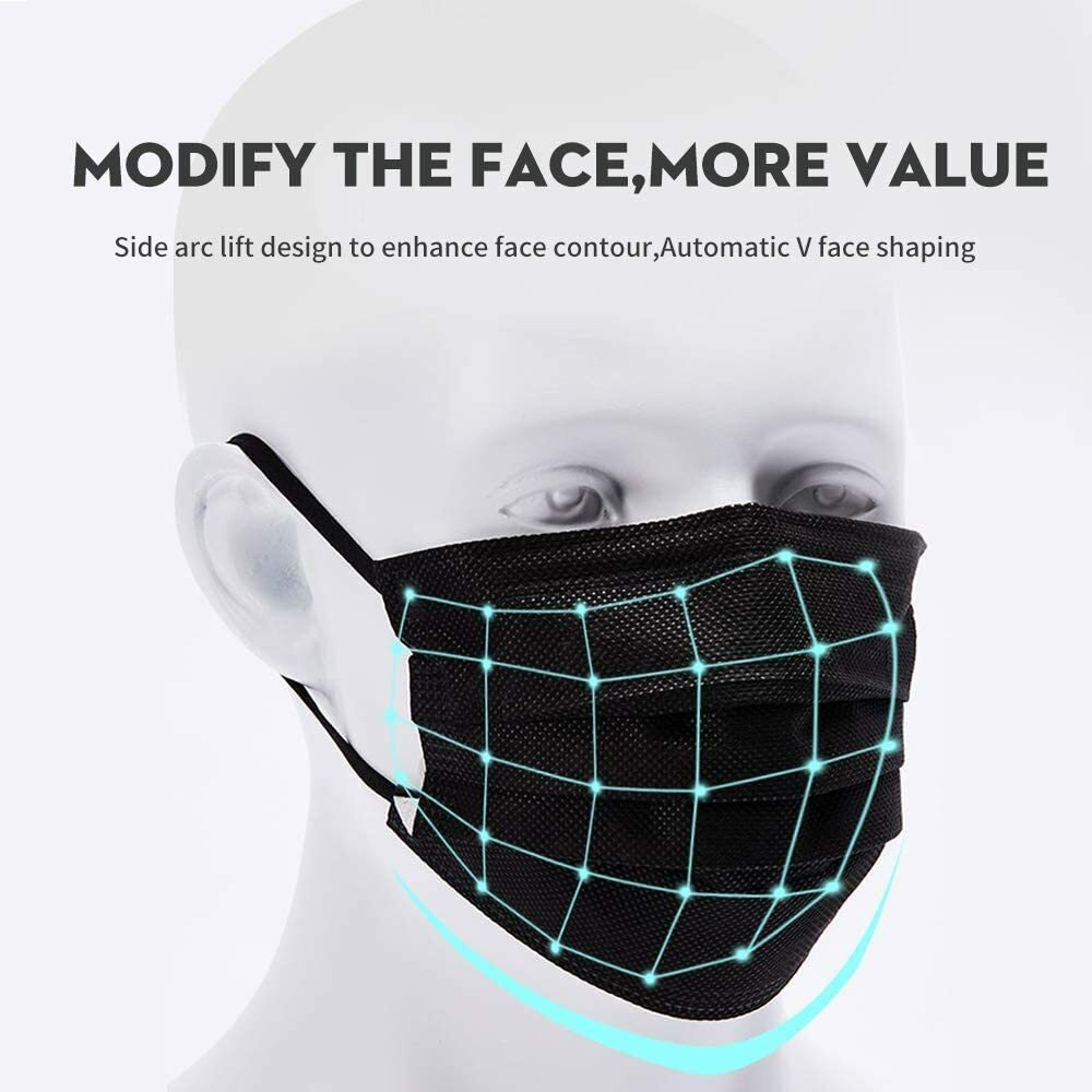 50/100/500 3 Layer Ear loop Disposable Face Mask Mouth Cover & Nose Protection