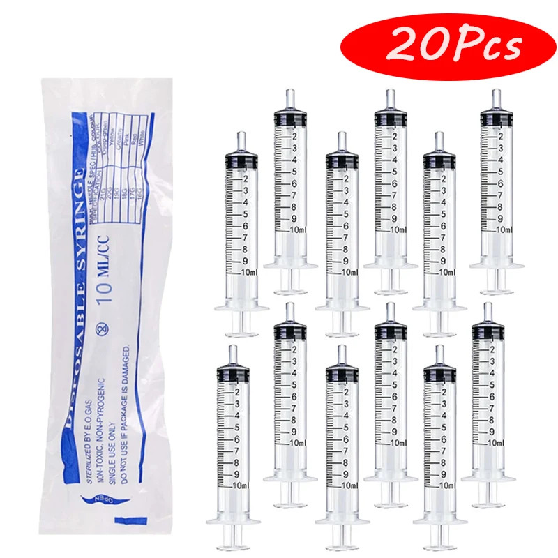 Plastic Syringes 10Ml without Needle Glue Nutrient Measuring Industrial Veterina