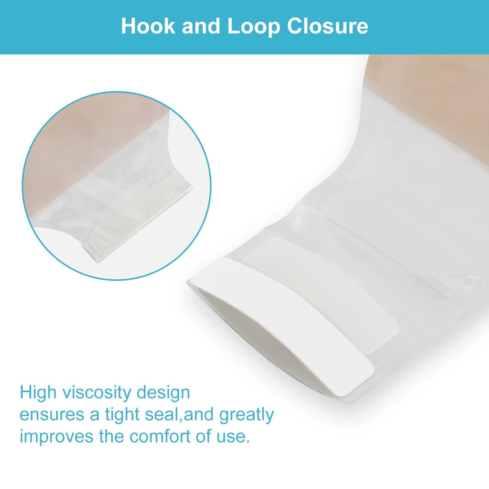 20 PCS Colostomy Bags Ostomy Supplies One Piece Drainable Pouch Hook and Loop Cl