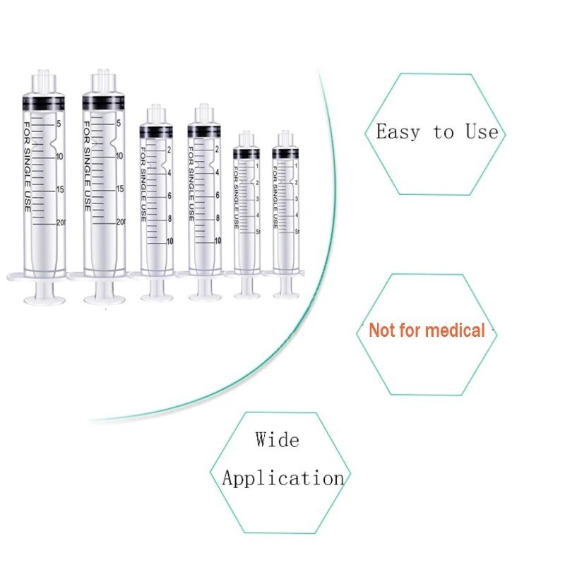 20-65Pack Syringes with 14ga-25ga Blunt Tip Needles With Syringe Caps and Needle