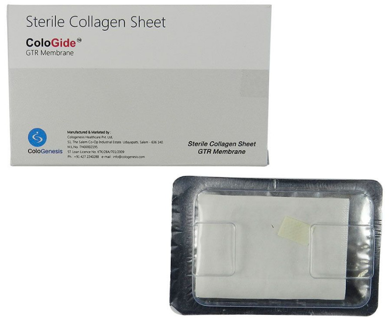 COLO GIDE STERILE COLLAGEN SHEET GTR MEMBRANE – 1/pk 15 x 20 MM