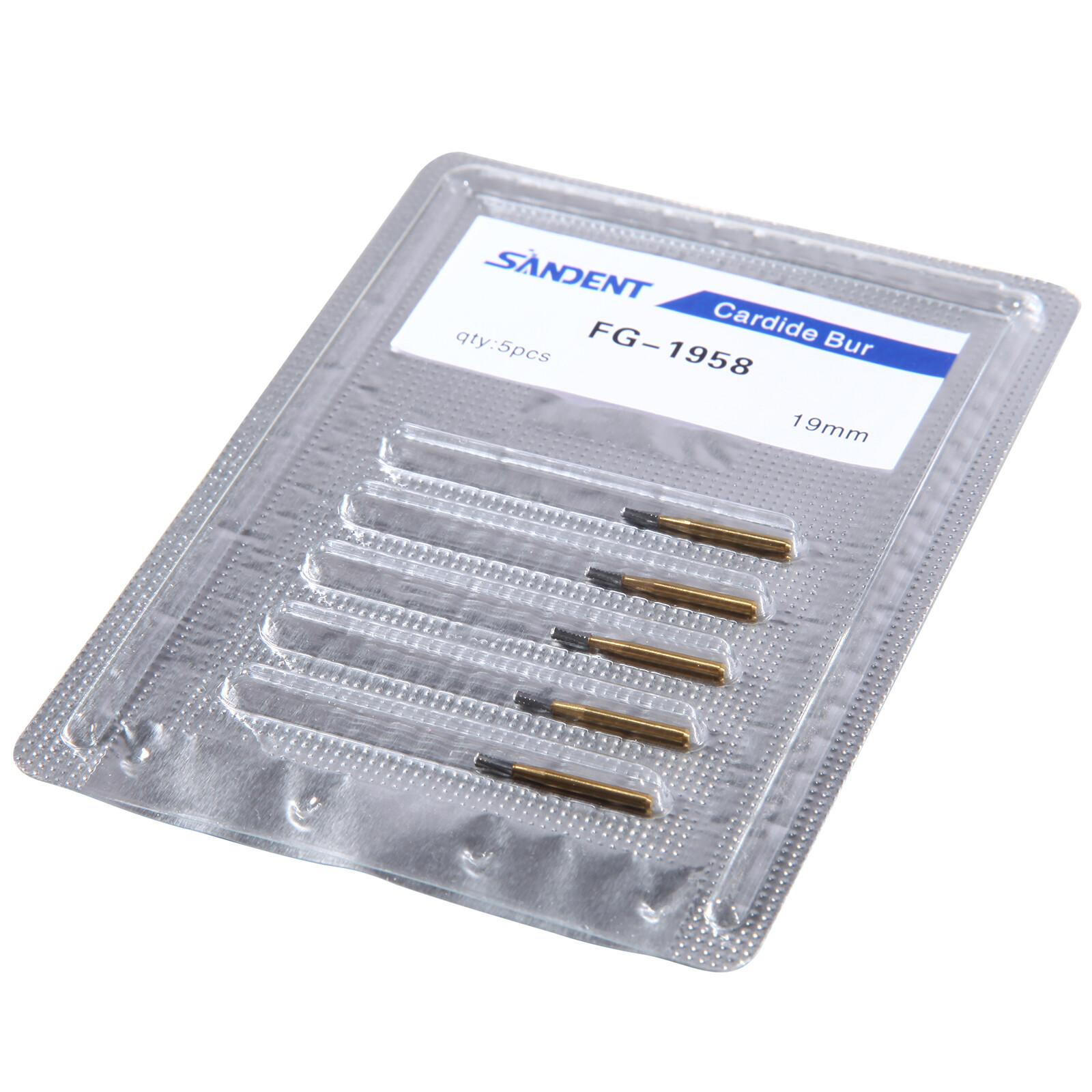 FG 1958 Dental Crown Cutter Tungsten Steel Carbide Burs Transmetal