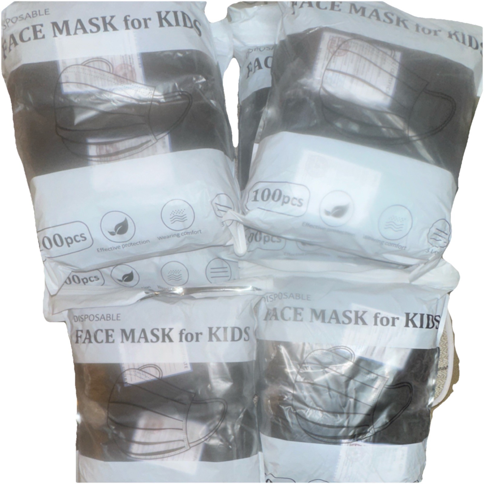Disposable Face Mask for Kids 600pc Protective Bulk Pack Family Medical Use