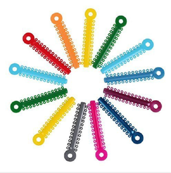Dental Orthodontic Ligature Ties Elastic Rubber Bands Braces For Brackets 1040Pc