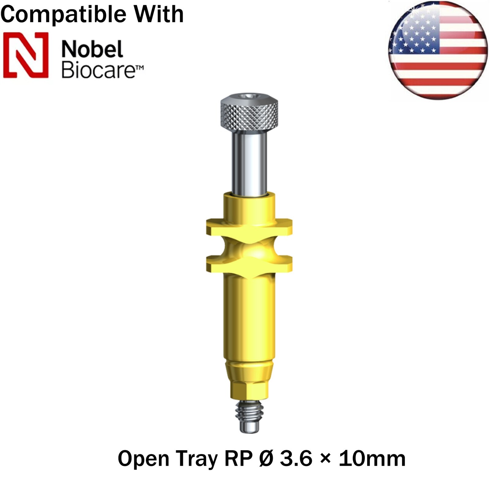 US Dental Nobel Active Open Close Tray NP/RP Impression Transfer Coping Analog