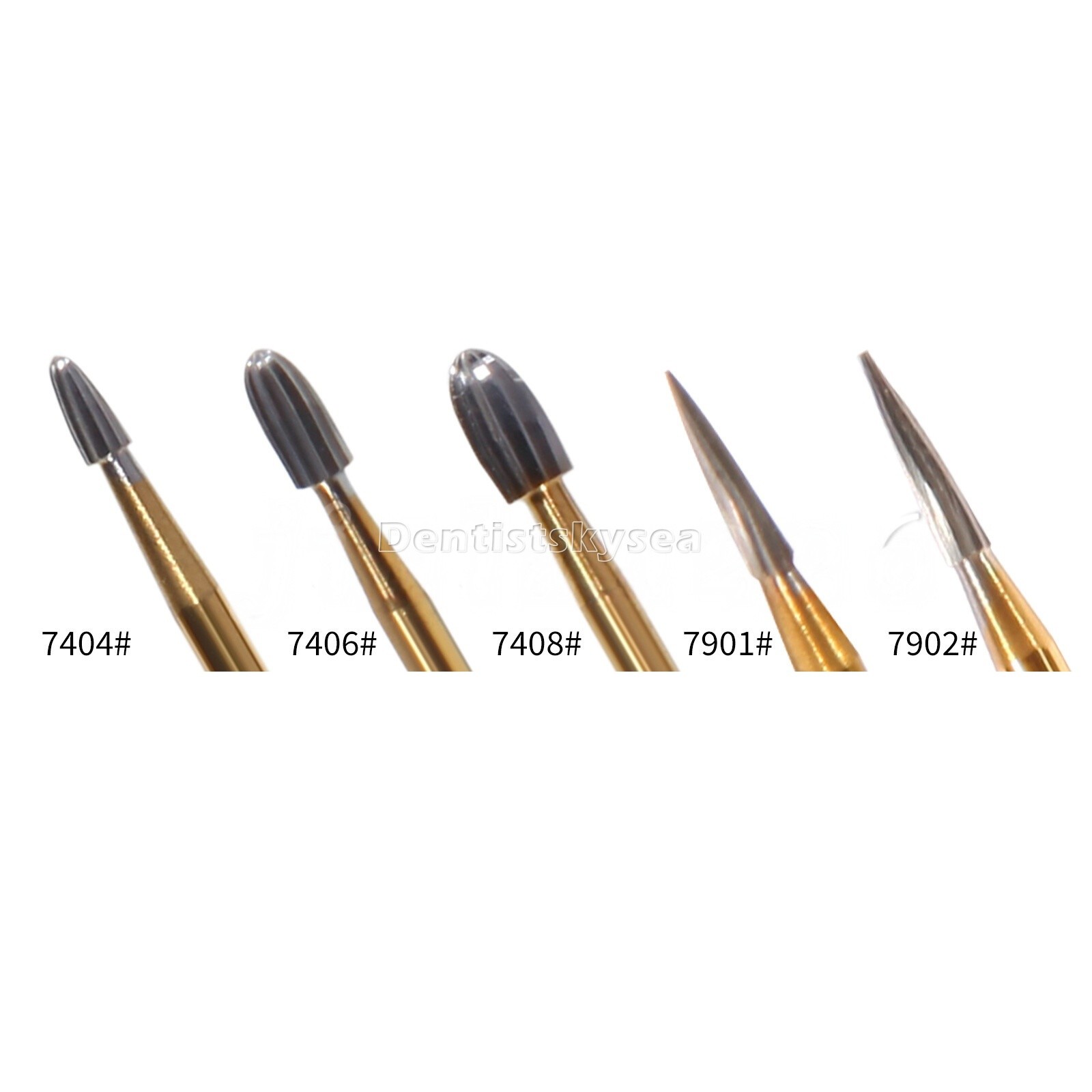 Dental Carbide Trimming &Finishing Burs FG7404 7406 7408 7901 7902 1957 1958