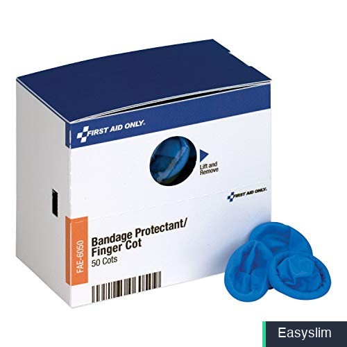 Finger Cots Nitrile Rubber 50 Count Latex-Free Blue Food Service