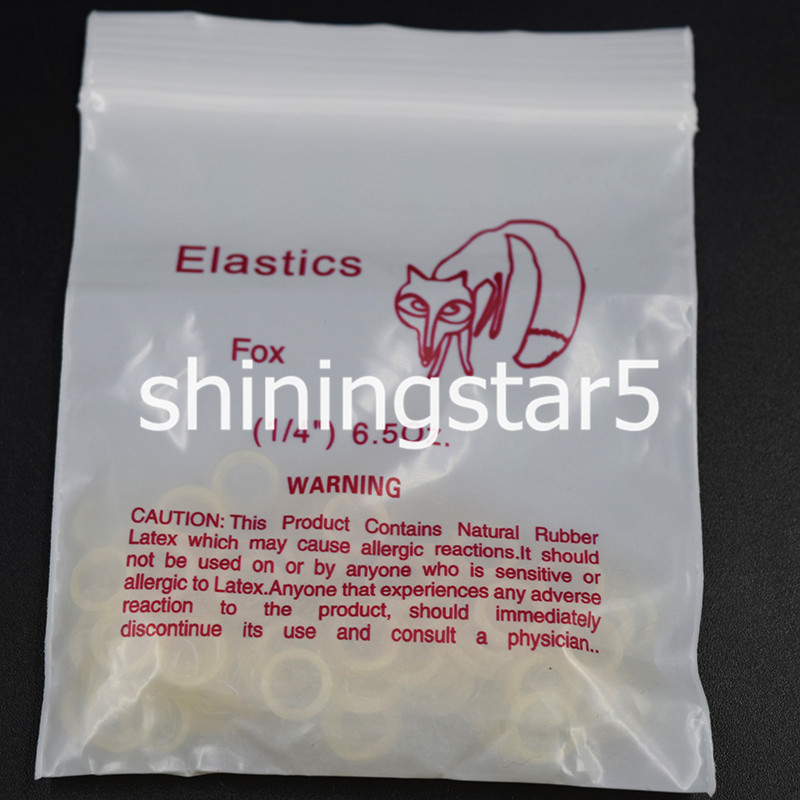 CLEAR X-HEAVY 6.5 OZ ORTHODONTIC ELASTIC BRACES DENTAL RUBBER BANDS 1/4 5/16 3/8