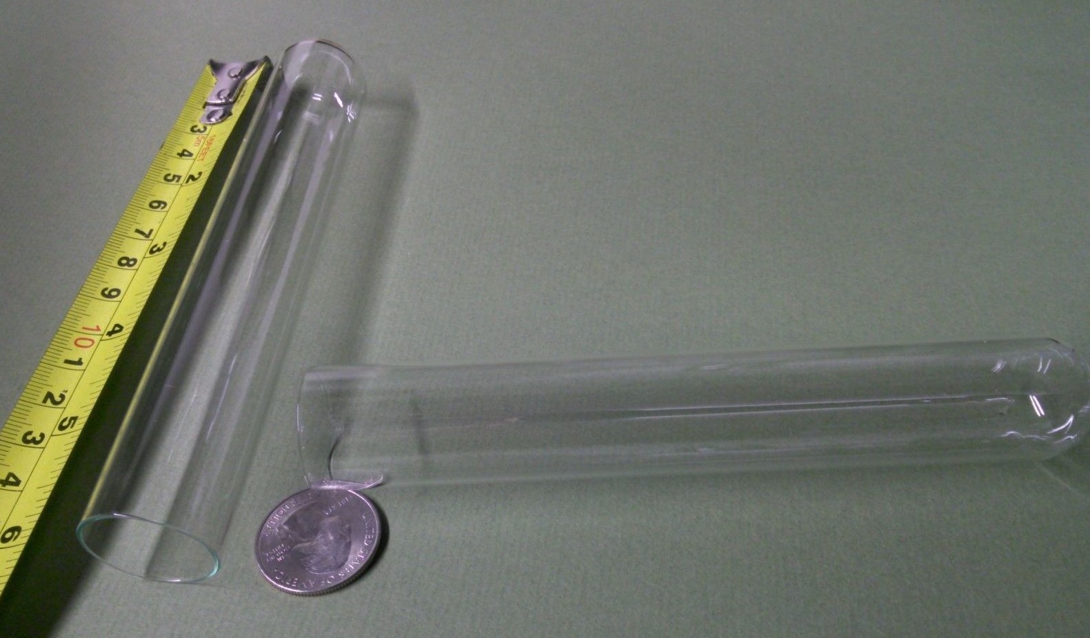 6 big NEW glass test tubes tube, Borosilicate (Pyrex equiv) large 25 x 150