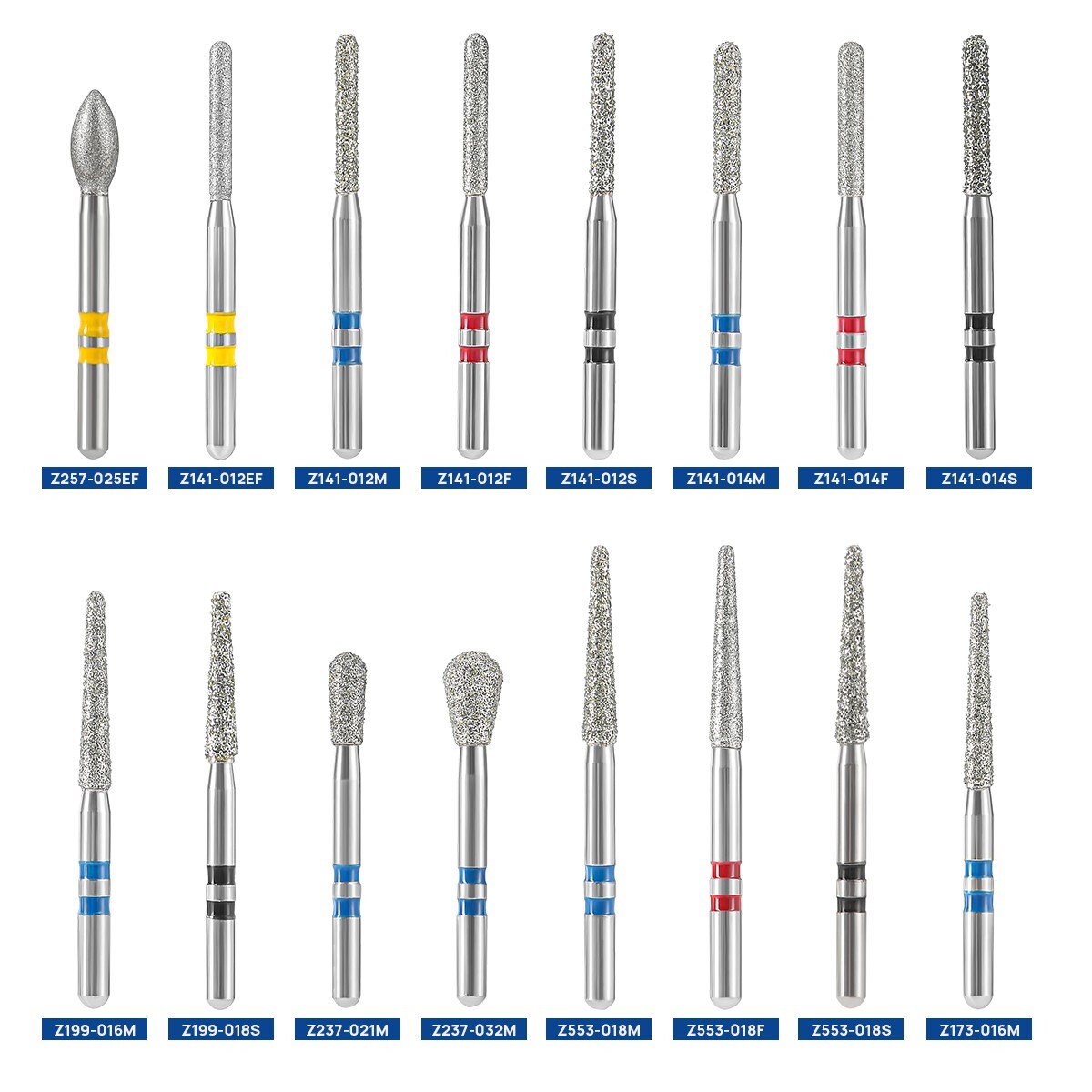 Dental Zirconcut Diamond Bur Cutting Zirconia Ceramic For High Speed Handpiece