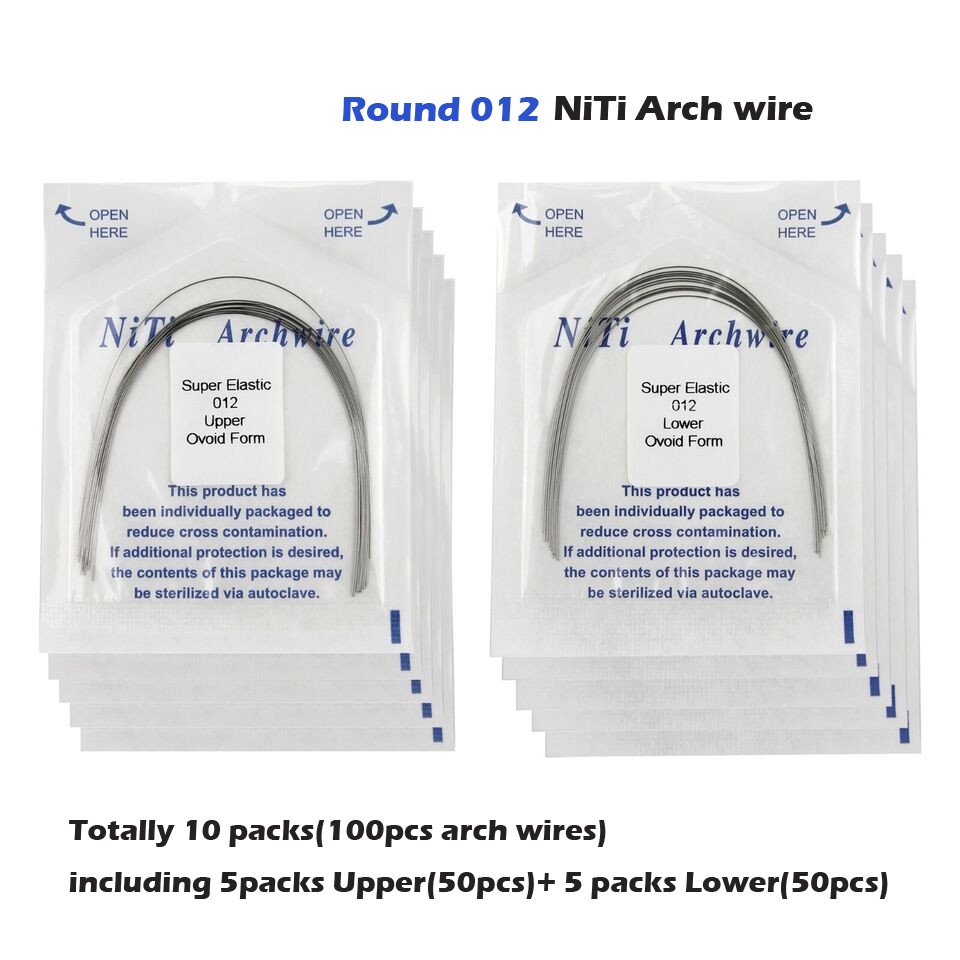 Dental Orthodontic Arch Wire Rectangular Round Ligature Tie Elastic Rubber Bands