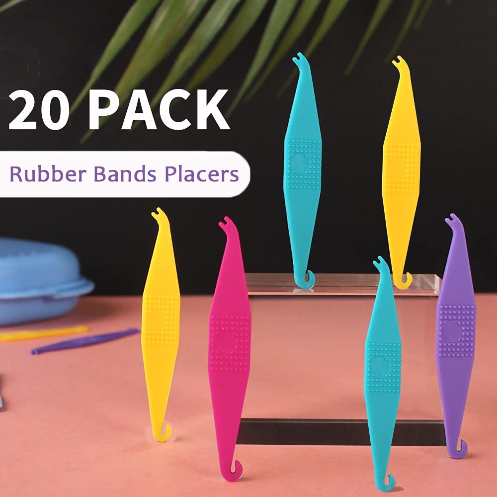 20 Pack Braces Rubber Band Tool Dental 20 Count (Pack of 1), multi-colored