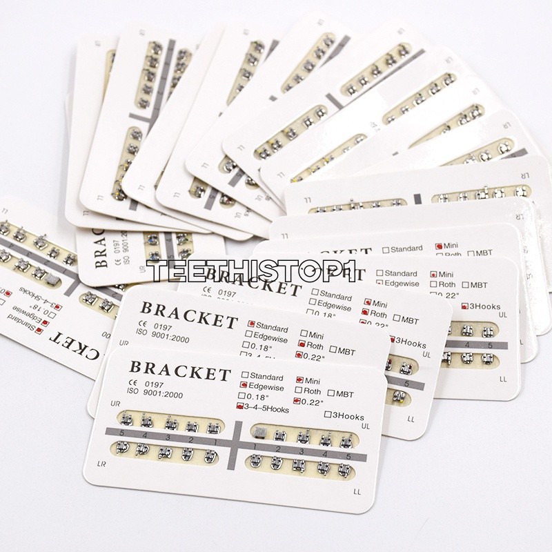 10 Packs Separable Dental Orthodontic Brackets Roth/MBT Mini/Standard 018/022