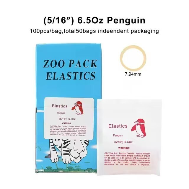 5000/ Heavy 6.5 Oz Orthodontic Latex Elastics Rubber Bands Braces Zoo PACK