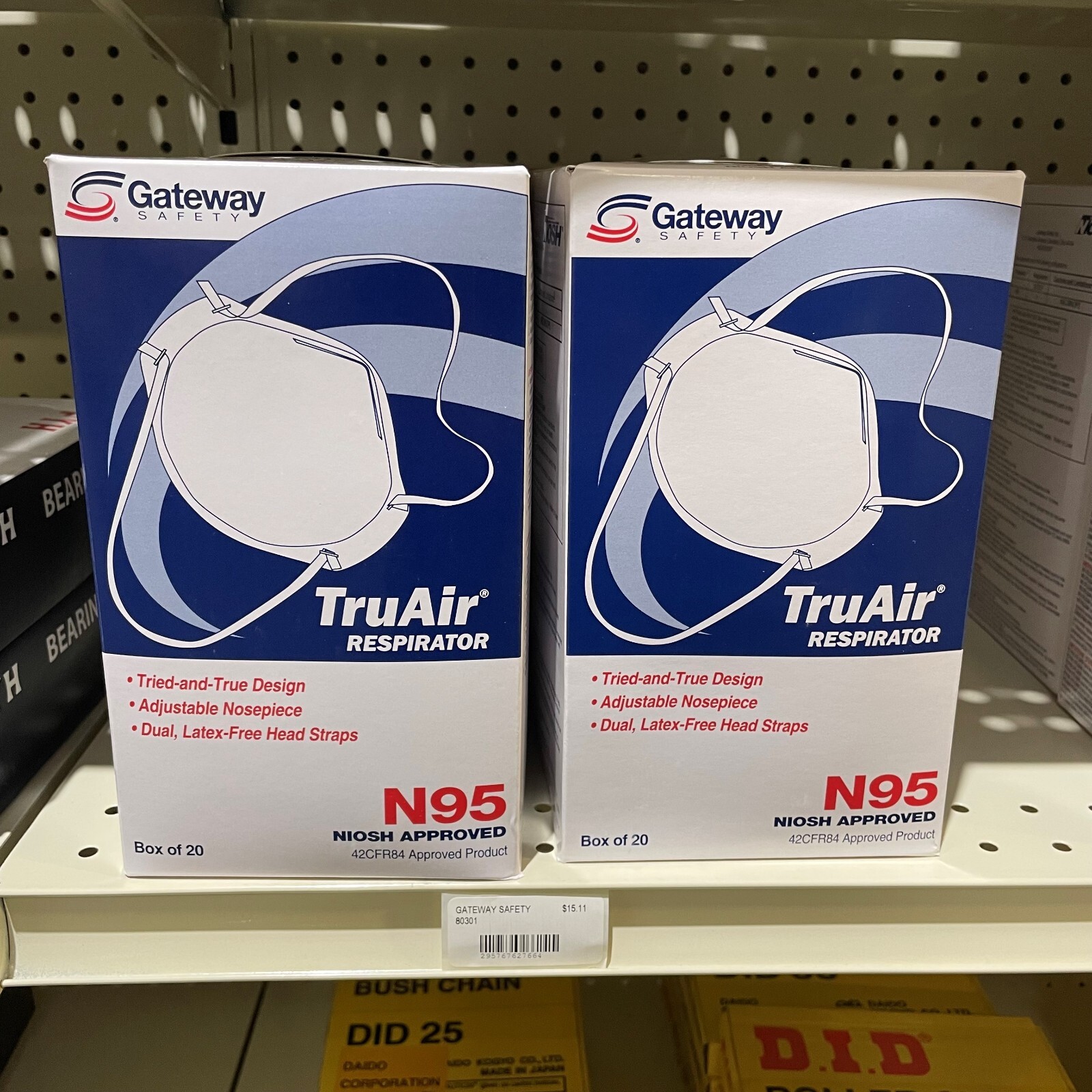 Gateway Safety TruAir Respirator N95 Mask 3M 8200 Alternative – Box of 20 Masks