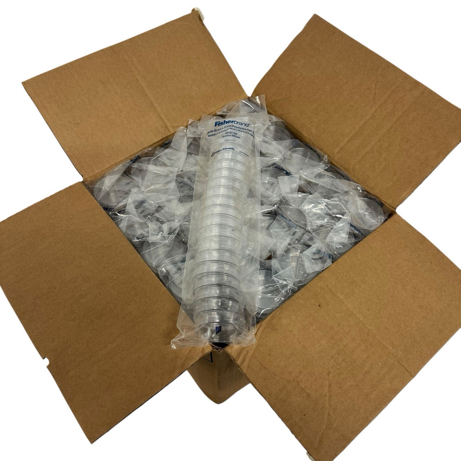 Fisherbrand Sterile 60mm x 15mm Polystyrene Petri Dish BRAND NEW BOX
