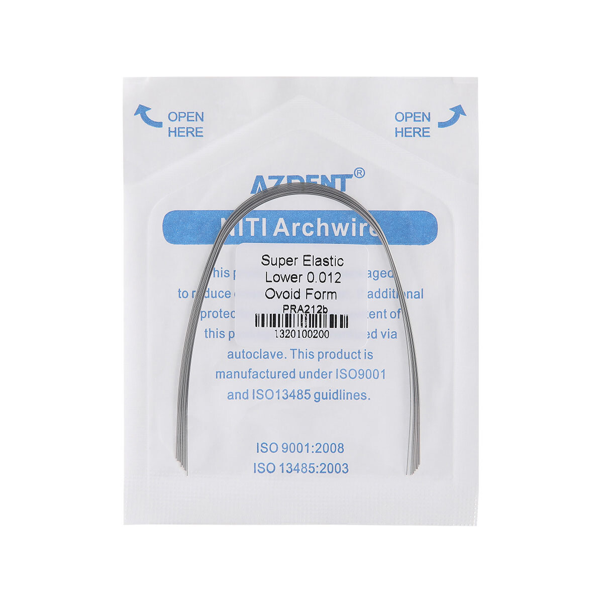 AZDENT Dental Orthodontic Brackets Braces /Supper Elastic Niti Arch Wires