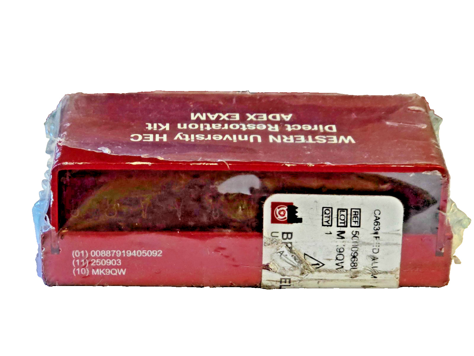 (4 NEW) BRESSELER ADEX EXAM, MK90QW, 9753-A RED Alum. Bur Blocks 20 FG Holes