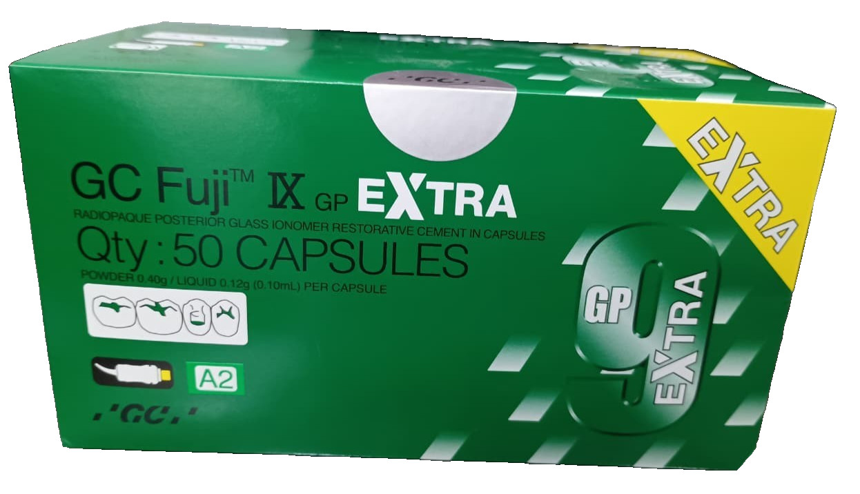 GC Fuji IX GP Extra Capsules A2 Shade 50 Pack Dental Cement Free Shipping