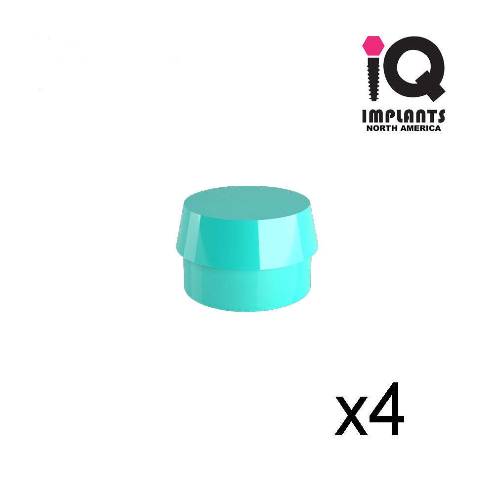 IQ USA Ball Retentive Caps 2.2-2.5mm Rescue Standard, Aqua 2.87lbs / 1300gr -4pk