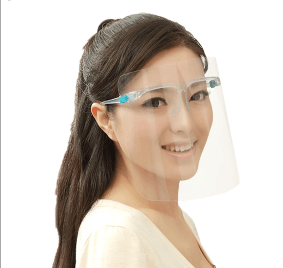 Safety Full Face Shield Mask Reusable FaceShield Clear Washable Face Anti-Splash