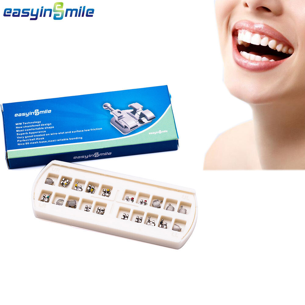 5sets Dental Orthodontic Metal Brackets Braces Mini Roth/mbt 3 4 5 Hooks 022