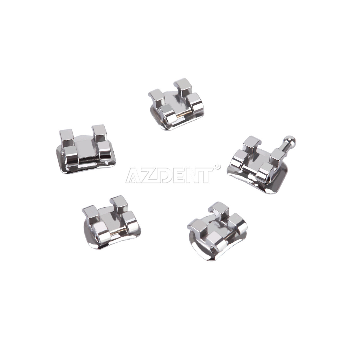 AZDENT Brackets de Ortodoncia Dental Standard Roth MBT 022/018 Ganchos 3/345