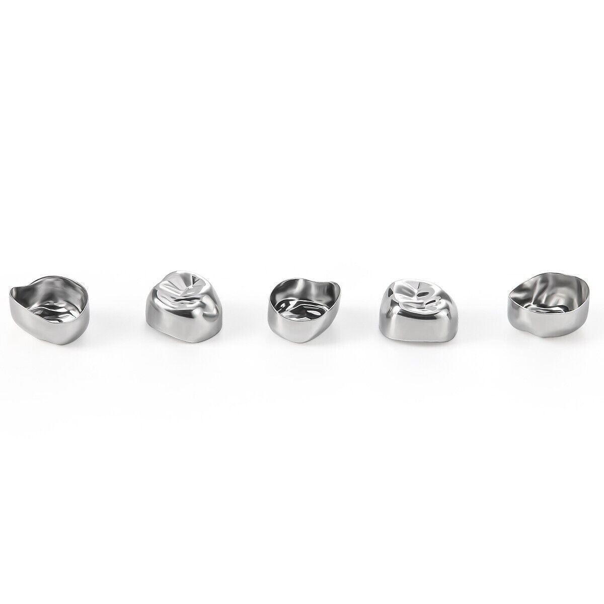 5 Pcs/Box Dental Stainless Steel Kids Primary Molar Crown Pediatric Metal Crowns