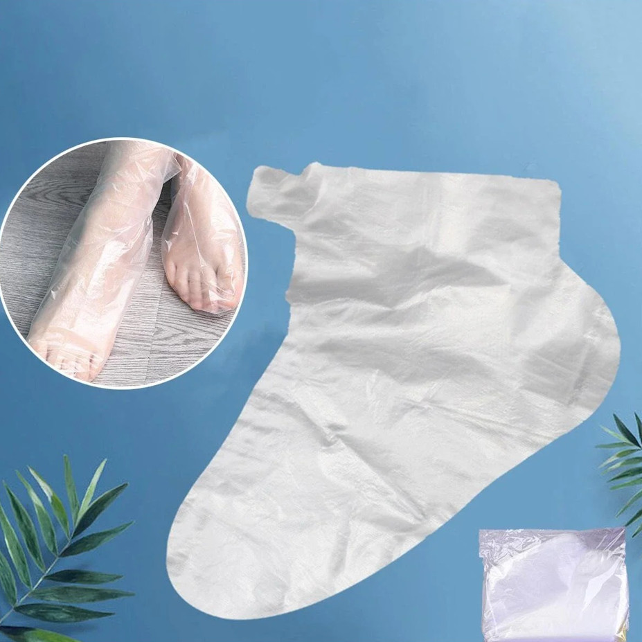 100 Pcs Disposable Foot Mask Cover Waterproof Transparent Pedicure Protection
