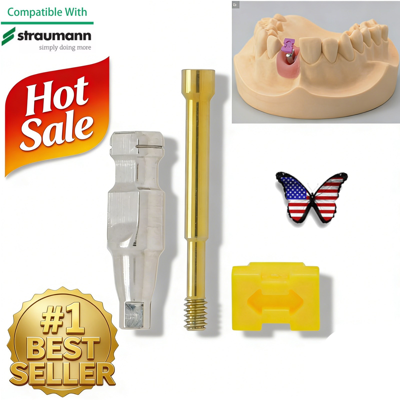 Bone Level Straumann ITI Impression Coping Transfer Analog Open/Close Tray RC NC
